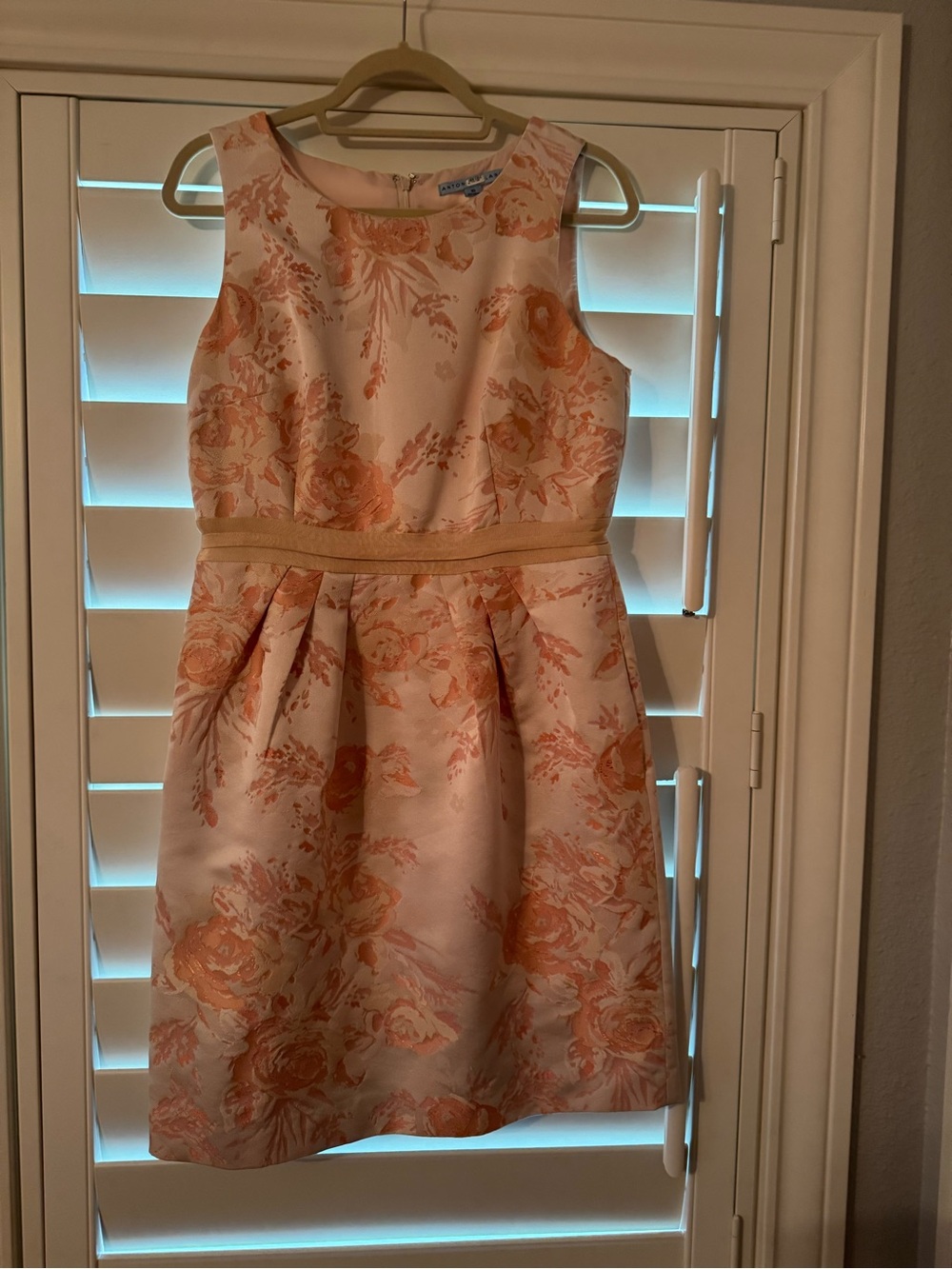 ANTONIO MELANI Pink & Peach Floral Sleeveless Girls Dress